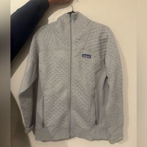 Patagonia Light Gray Quilted Jacket